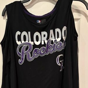 Colorado Rockies Black Tank Top